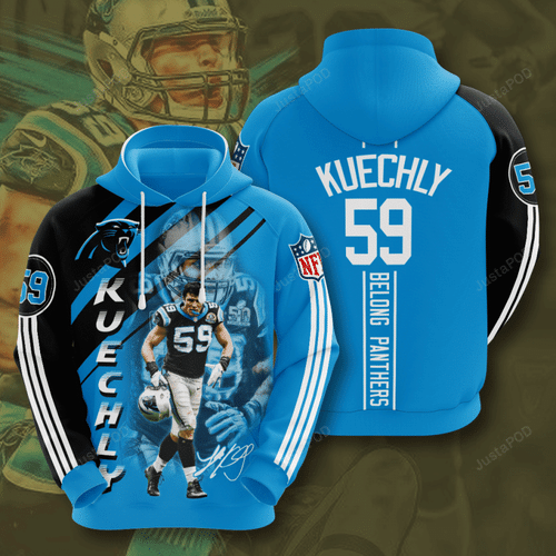 Carolina Panthers Luke Kuechly 3D Hoodie For Men For Women