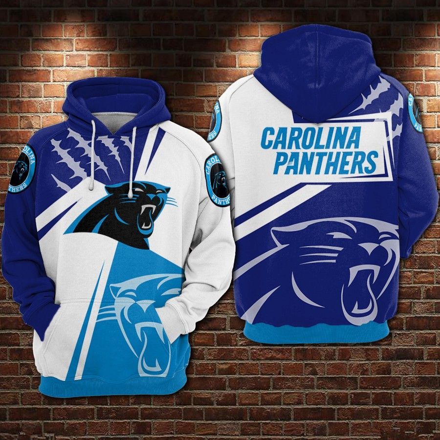 Carolina Panthers Nfl Football Blue White 3D Hoodie For Men For Women Carolina Panthers All Over Printed Hoodie. Carolina Panthers 3D Full Printing Shirt