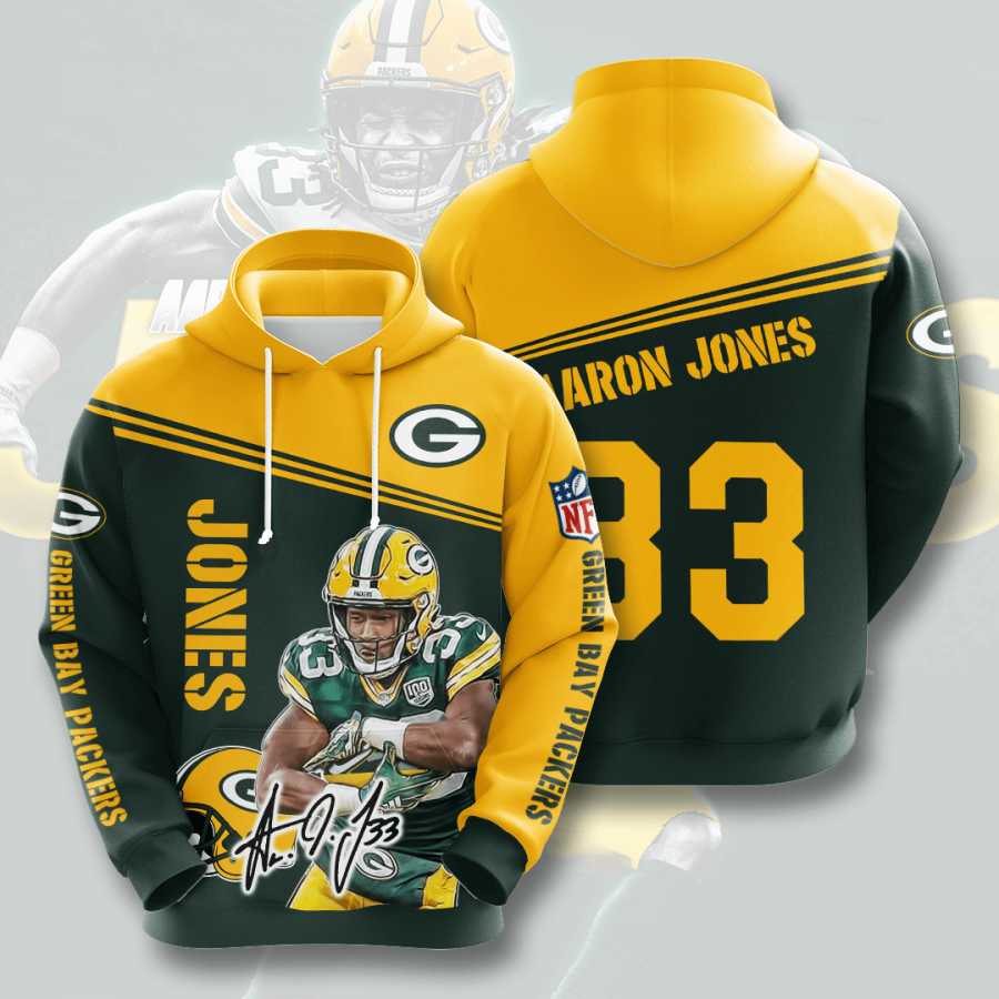 Aaron Jones Green Bay Packers 3D Printed Hoodie/Zipper Hoodie