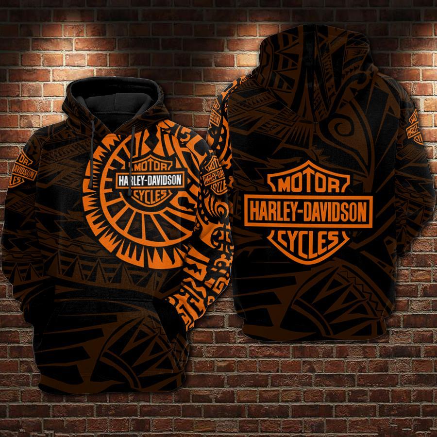 Harley Davidson 3D Printed Hoodie/Zipper Hoodie