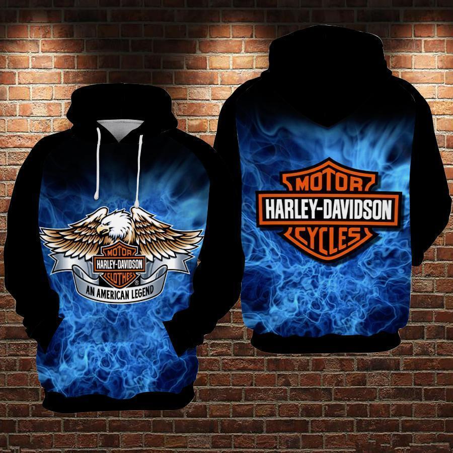 Harley Davidson 3D Printed Hoodie/Zipper Hoodie