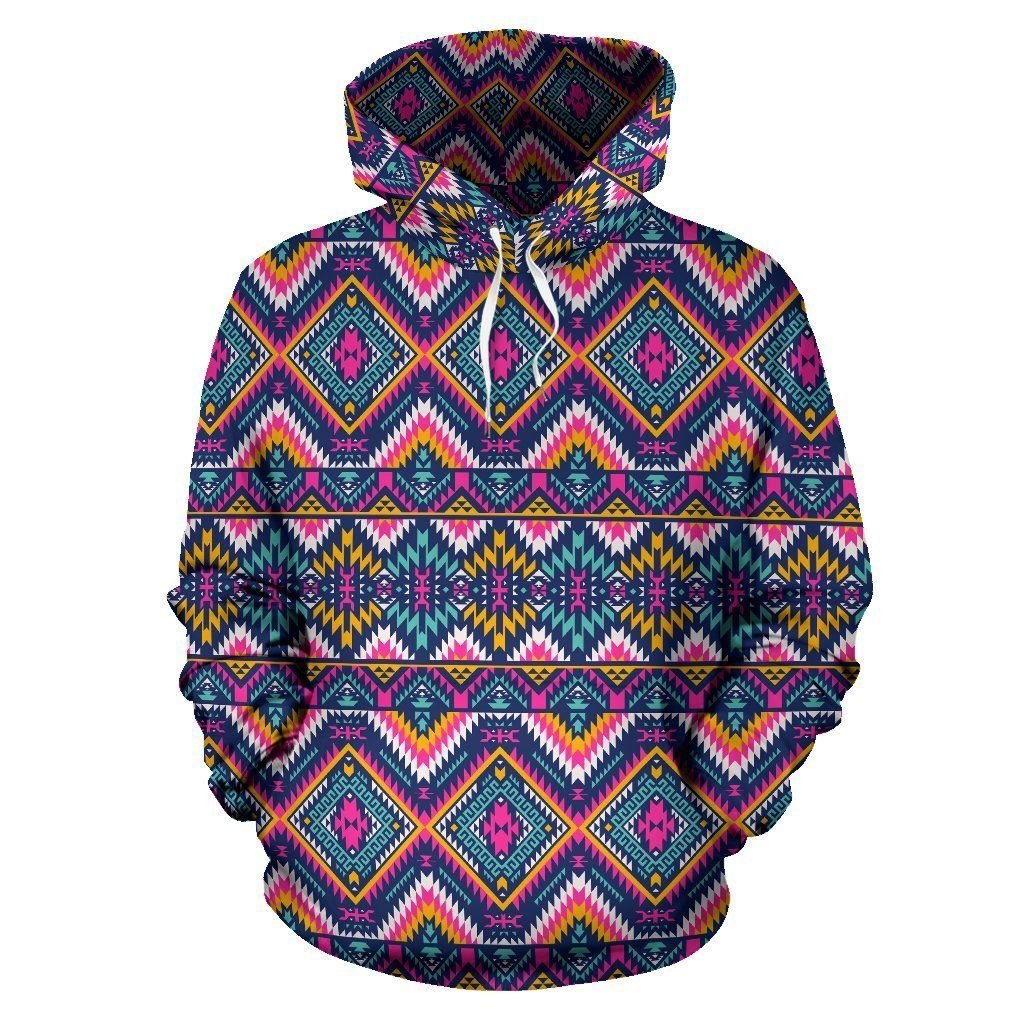 Indian Navajo Pink Themed Design Print Pullover 3D Hoodie For Men Women All Over 3D Printed Hoodie