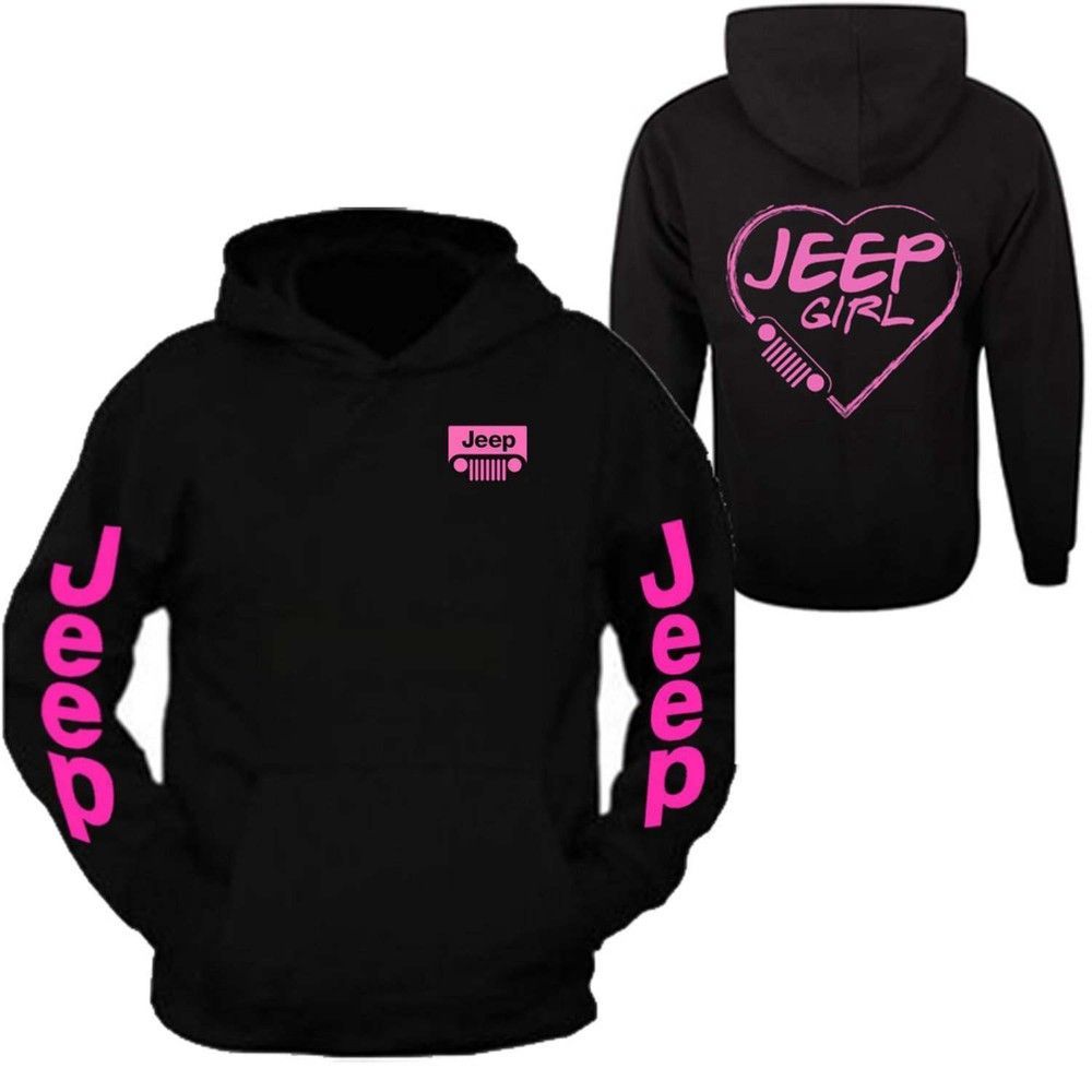Jeep Girl Hooded Pink 3D Hoodie For Men For Women All Over Printed Hoodie