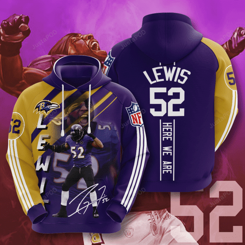 Baltimore Ravens Ray Lewis 3D Hoodie For Men For Women