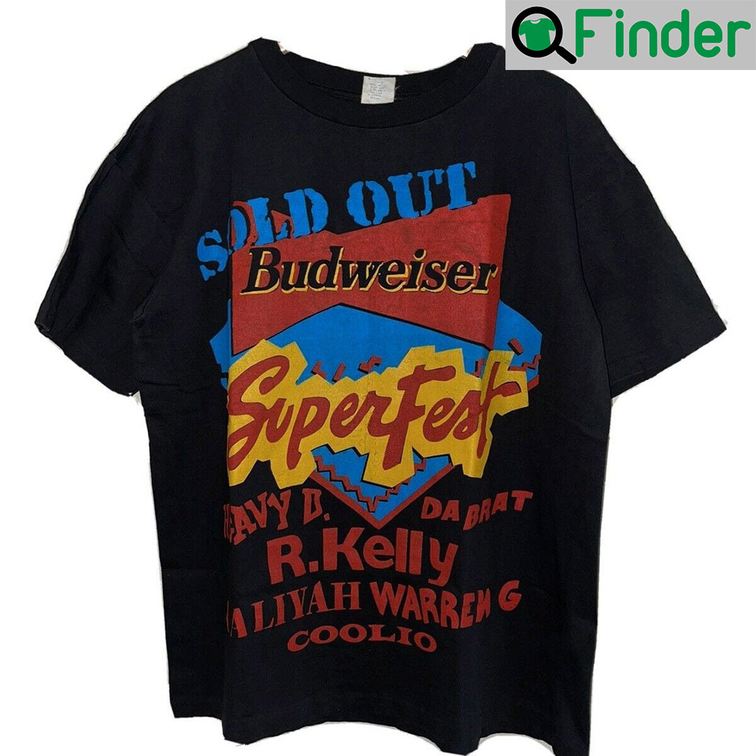Vintage 90s Budweiser Superfest Coolio Vintage Shirt