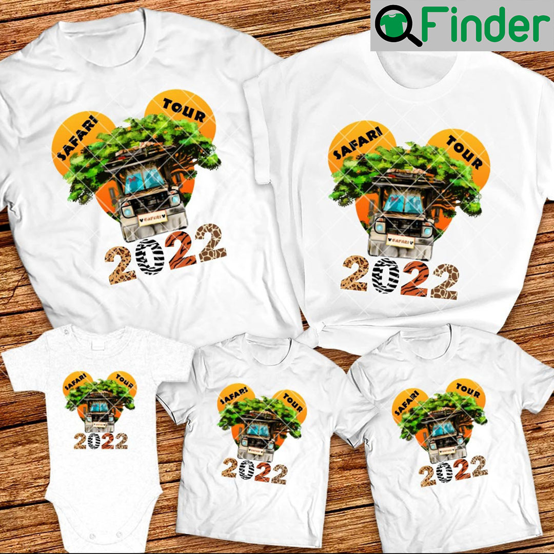 Disney Safari Tour Mickey Head Family Shirts 2022 Animal Kingdom Theme Park